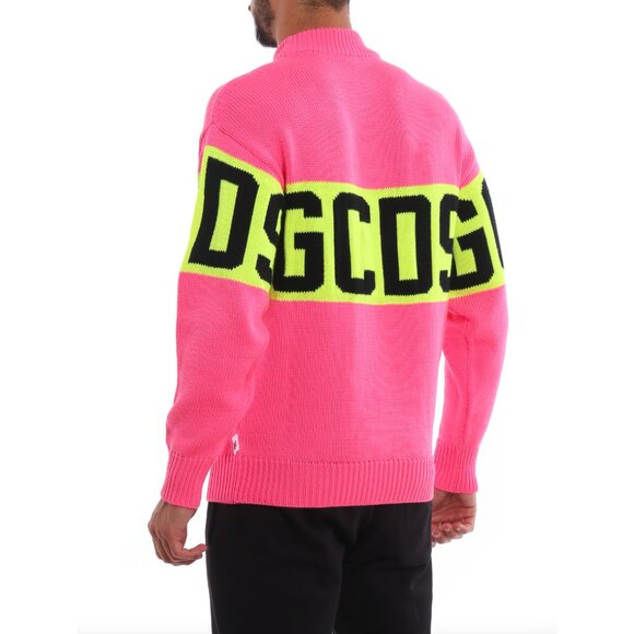 GCDS Pink Logo Sweater Size L - Picture 3 of 12